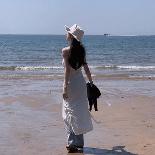 Slit Bandage Knitted Dress