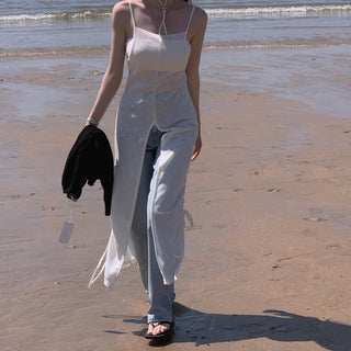 Slit Bandage Knitted Dress