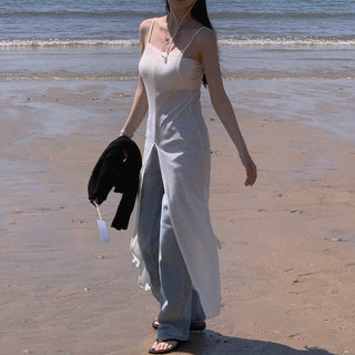 Slit Bandage Knitted Dress