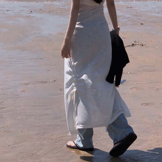 Slit Bandage Knitted Dress