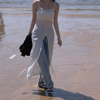 Slit Bandage Knitted Dress