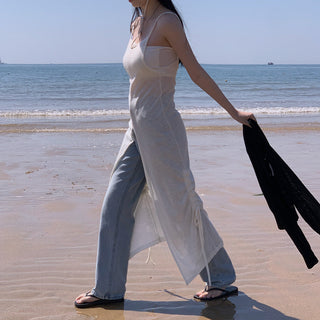 Slit Bandage Knitted Dress