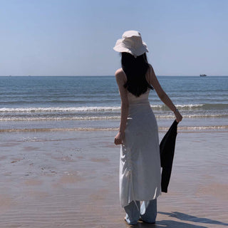 Slit Bandage Knitted Dress