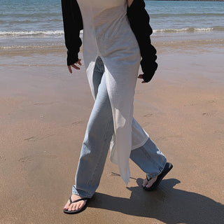 Slit Bandage Knitted Dress