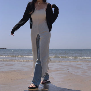 Slit Bandage Knitted Dress