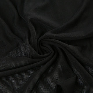 Mesh See-Through Lace-Up Top