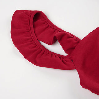 Square Neck Pleated Top