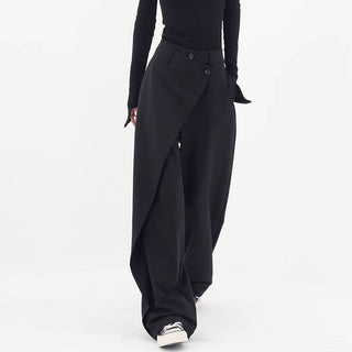 Irregular Straight-Leg Pants
