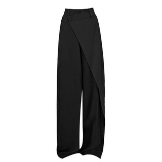 Irregular Straight-Leg Pants