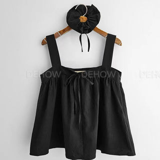 Square Collar Lace Tops