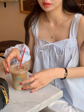 Square Collar Lace Tops