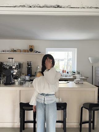 Off-Shoulder Lantern Sleeve Tops