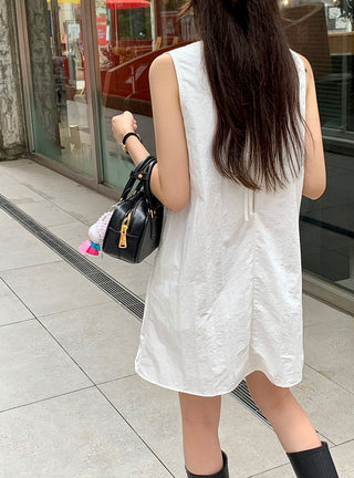 Sleeveless Round Neck Tops Dress