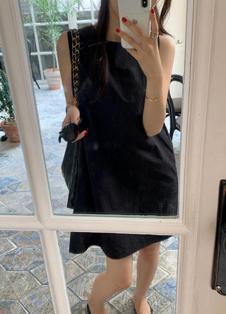 Sleeveless Round Neck Tops Dress