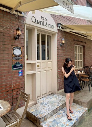 Sleeveless Round Neck Tops Dress