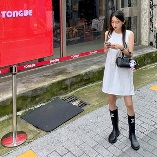 Sleeveless Round Neck Tops Dress