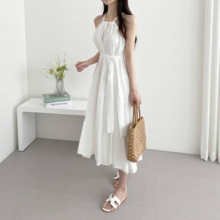 Halterneck Off-Shoulder Fitted Dress