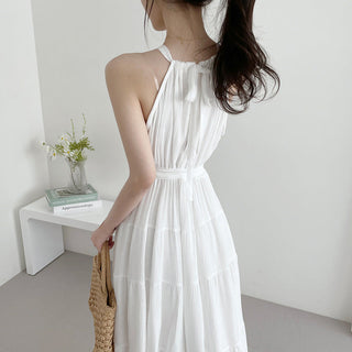 Halterneck Off-Shoulder Fitted Dress