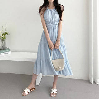 Halterneck Off-Shoulder Fitted Dress