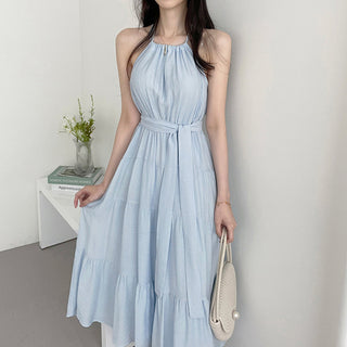 Halterneck Off-Shoulder Fitted Dress