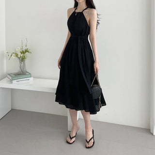 Halterneck Off-Shoulder Fitted Dress