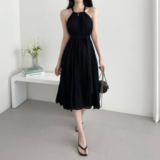 Halterneck Off-Shoulder Fitted Dress