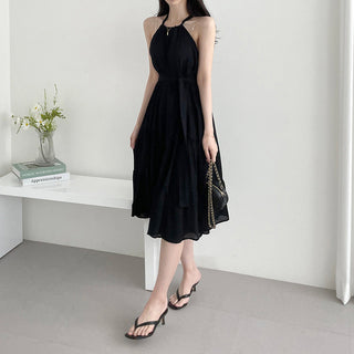 Halterneck Off-Shoulder Fitted Dress