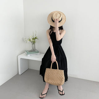 Halterneck Off-Shoulder Fitted Dress