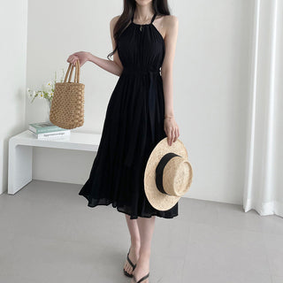 Halterneck Off-Shoulder Fitted Dress