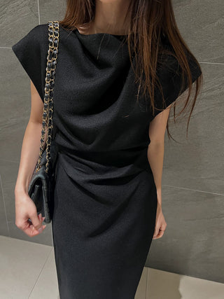 Irregular Pleated Long Skirt