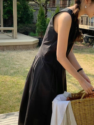 V-Neck Sleeveless Tops Dress