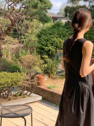 V-Neck Sleeveless Tops Dress