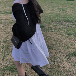 Strap Tied Short Dress