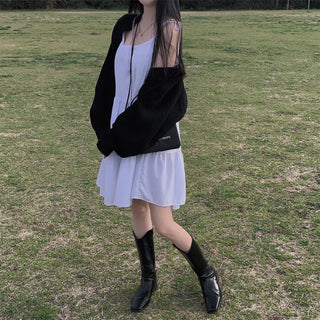 Strap Tied Short Dress