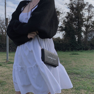 Strap Tied Short Dress