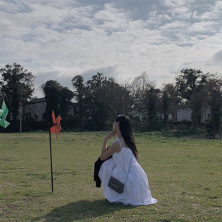 Strap Tied Short Dress