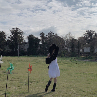 Strap Tied Short Dress