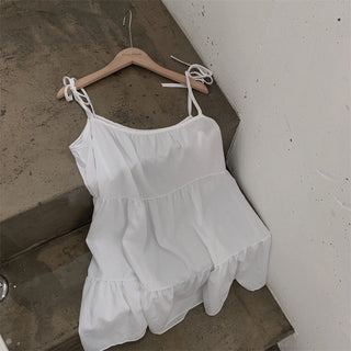 Strap Tied Short Dress