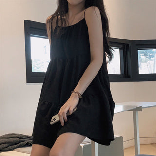 Strap Tied Short Dress