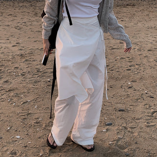 Wrap Apron Wide Leg Pants