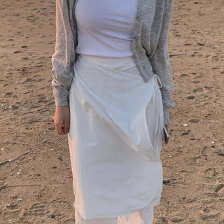 Wrap Apron Wide Leg Pants