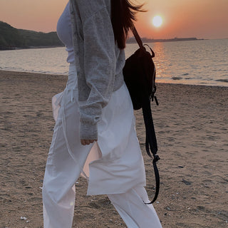Wrap Apron Wide Leg Pants