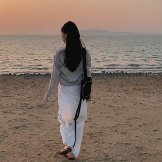 Wrap Apron Wide Leg Pants