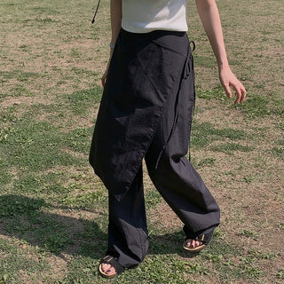 Wrap Apron Wide Leg Pants