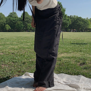 Wrap Apron Wide Leg Pants