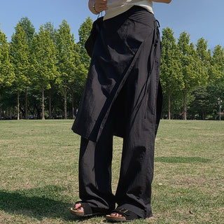 Wrap Apron Wide Leg Pants