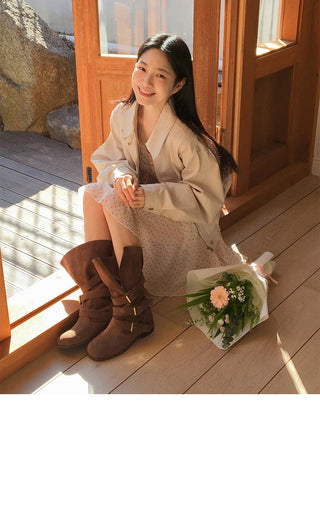 V-Neck Floral Slim Dress