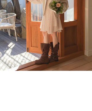 V-Neck Floral Slim Dress