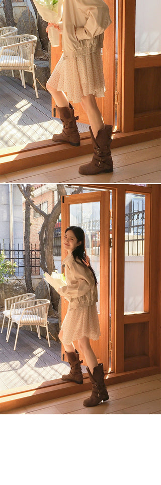 V-Neck Floral Slim Dress