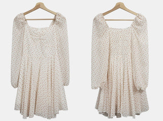 V-Neck Floral Slim Dress